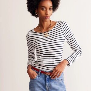 Boden Breton Longsleeve Stripe Tee